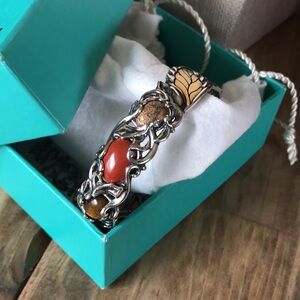 Carolyn Pollack "Autumn" Sterling Cuff Bracelet